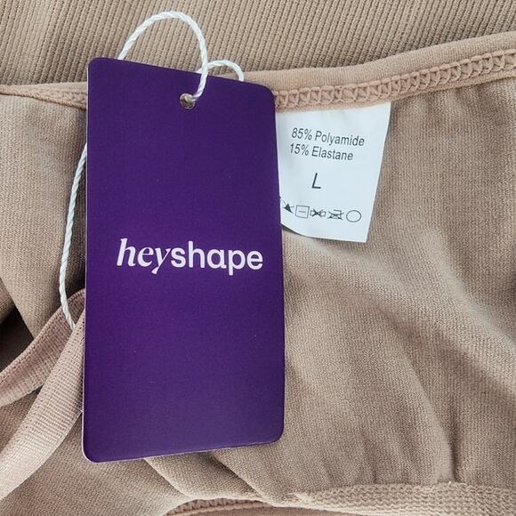 Hey Shape Viral Smoothing Bodysuit Bundle Black & Nude Women’s Size Large - Picture 3 of 5